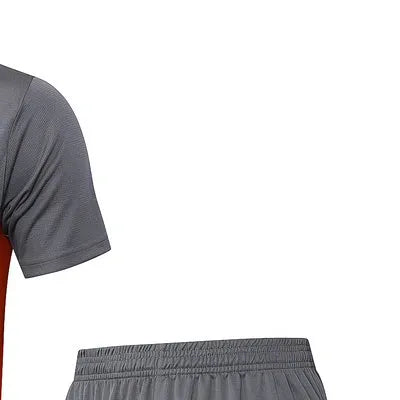 2425 AC Milan Grey Training Set Shirt and Shorts