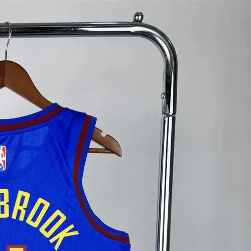 NBA Denver Nuggets 2024 Round Neck Blue jersey WESTBROOK#4 S-XXL