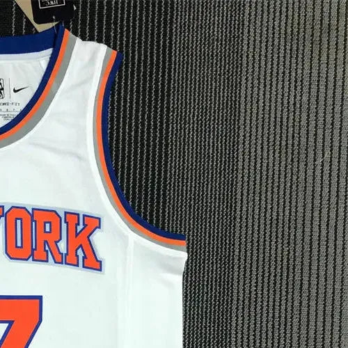 NBA New York Knicks Round Neck White 75th Anniversary jersey LIN#17 S-XXL