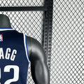 NBA Dallas Mavericks V-Neck Royal Blue Jersey FLAGG#32 S-XXL
