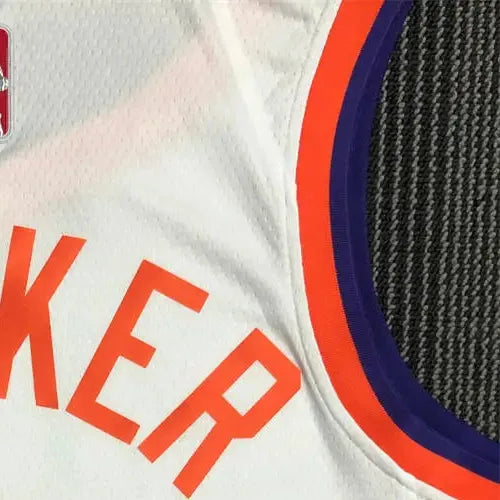 NBA Phoenix Suns V-Neck White 75th Anniversary BOOKER#1 jersey S-XXL