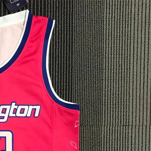 NBA Washington Wizards V-Neck Pink Jersey KUZMA#33 S-XXL
