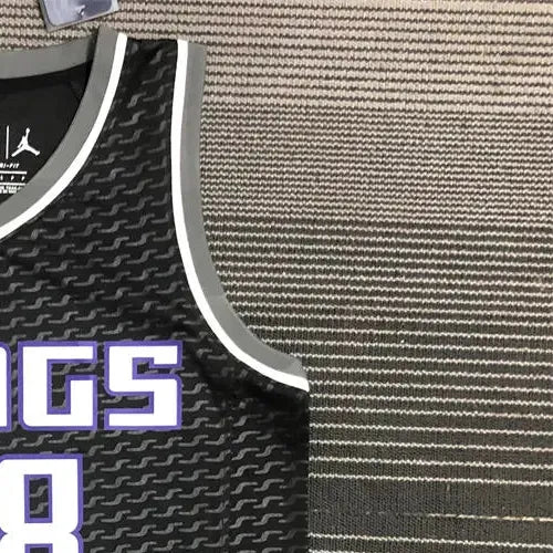 NBA Scaramento Kings V-Neck Black jersey QUETA#88 S-XXL