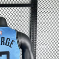 NBA Los Angeles Clippers 2425 City Edition Round Neck Blue Jersey GEORGE#13 S-XXL