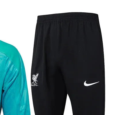 2425 Liverpool Blue Long-sleeved half-pull training kit Football team kit
