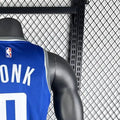 NBA Scaramento Kings 2024 V-Neck City Edition Blue jersey MONK#0 S-XXL