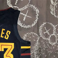 NBA Cleverland Cavaliers V-Neck Black jersey JAMES#23 S-XXL