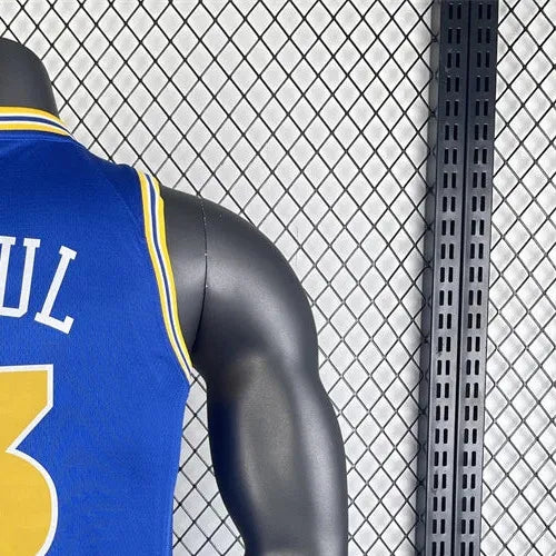 NBA Golden State Warriors Round Neck Blue Jersey PAUL#3 S-XXL