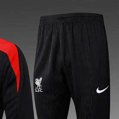2425 Liverpool Black Long-sleeved half-pull training kit Football team kit