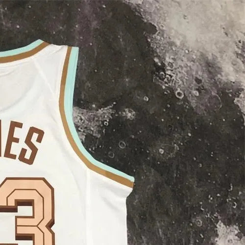 NBA Cleverland Cavaliers Round Neck White jersey JAMES#23 S-XXL