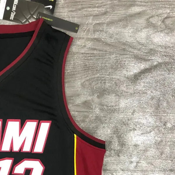 NBA Miami Hearts V-Neck Black Jersey ADEBAYO#13 S-XXL