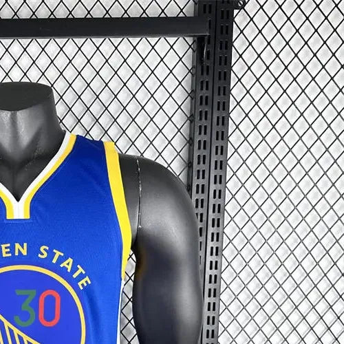 NBA Golden State Warriors V-Neck Mexico Edition Blue Jersey CURRY#30 S-XXL