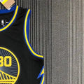 NBA Golden State Warriors V-Neck 75th anniversary Black Jersey CURRY#30 S-XXL