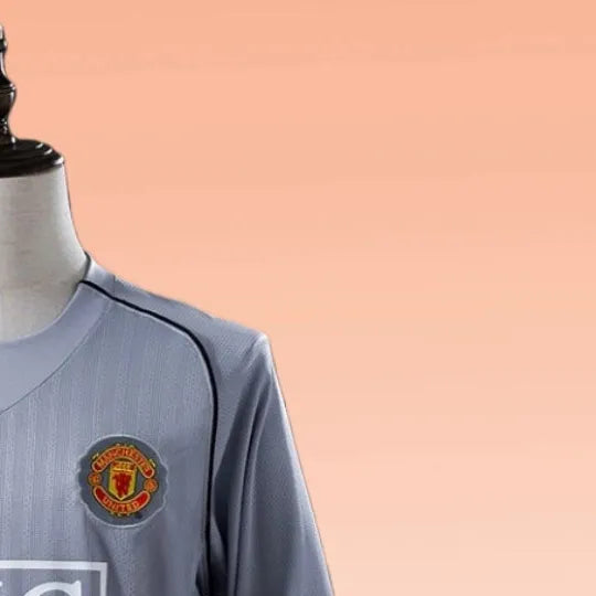 Retro Manchester United 200708 Grey Goalkeeper jersey Fan Version