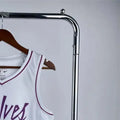 NBA Minnesota Timberwolves V-Neck White Jersey EDWARDS#1 S-XXL