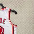 NBA Miami Hearts V-Neck White Jersey WADE#3 S-XXL