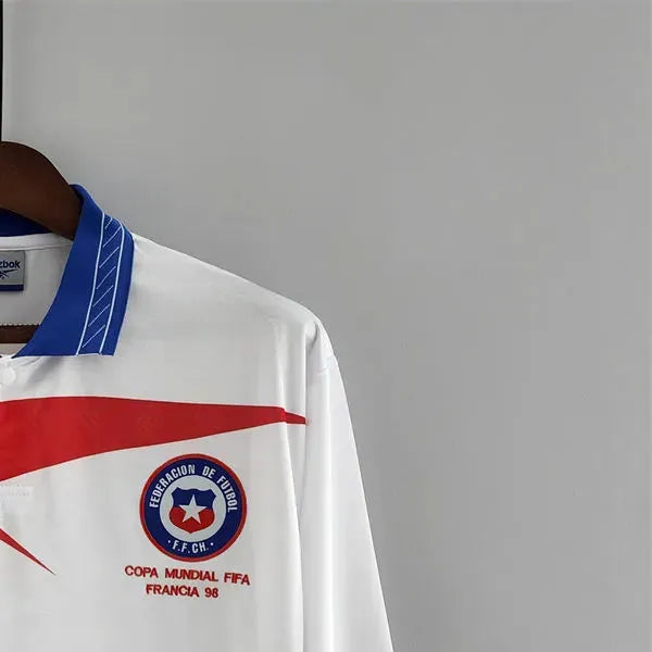 Retro Chile 1998 Away Long Sleeve jersey Fan Version