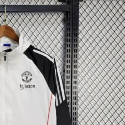 2025 Manchester United White Windbreaker Sport Unifom jersey Sport Unifom