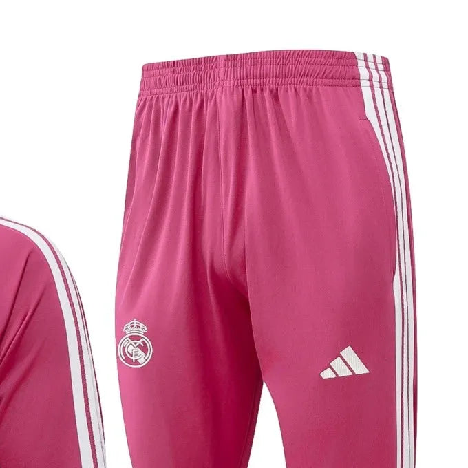 2026 Real Madrid Pink Long-sleeved half-pull training kit