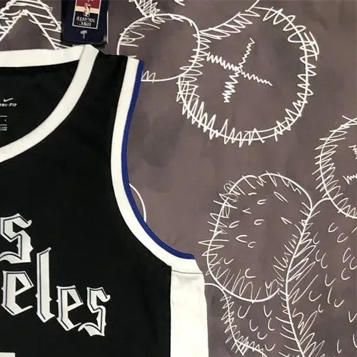 NBA Los Angeles Clippers V neck Black Jersey WALL#11 S-XXL