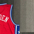 NBA Philadelphia 76ers V-Neck Red Jersey HARDEN#1 S-XXL