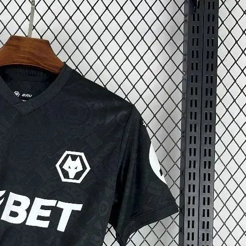 202526 Wolves Away Black Jersey Fan Version