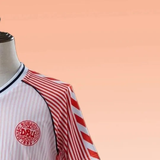 Retro Denmark 1986 Away jersey Fan Version