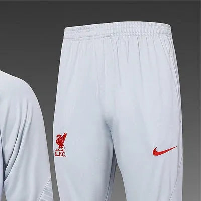 202425 Liverpool White Jacket Training Suit Set Football Team Shirt Sports Fashion