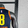 NBA Oklahoma City Thunder 2425 City Edition V-Neck Black Jersey WILLIAMS#8 S-XXL