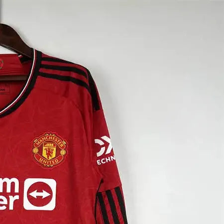 2324 Manchester United home Long Sleeve jersey Fan Version