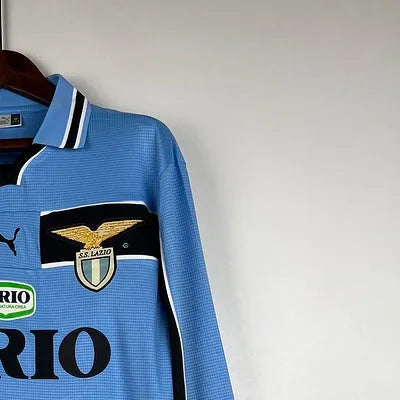 Retro Lazio 9800 Home Long Sleeves jersey Fan Version