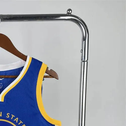 NBA Golden State Warriors 2023 V-Neck Blue Jersey THOMPSON#11 S-XXL