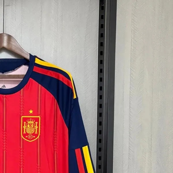 Spain 2026 World Cup Home Jersey Long Sleeve Fan Version