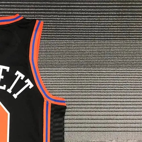 NBA New York Knicks Round Neck Black 75th Anniversary jersey BARRETT#9 S-XXL
