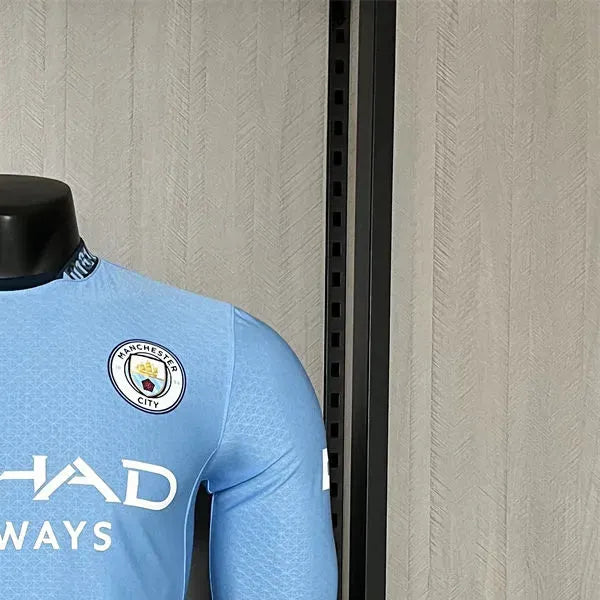 2425 Manchester City Home Jersey Long Sleeve Player Version