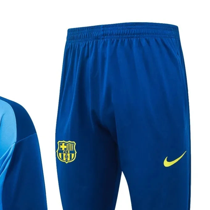2026 Barcelona Light blue Jacket Training Suit Set