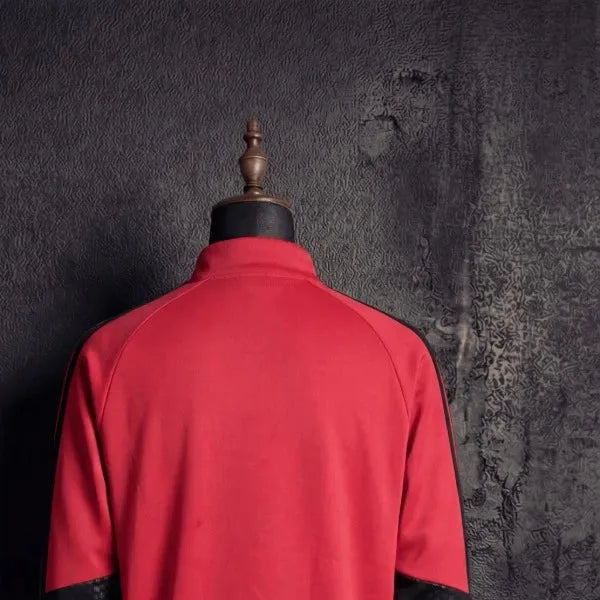 202627 Colo Colo Half-Pull long Sleeve Red Hoodie
