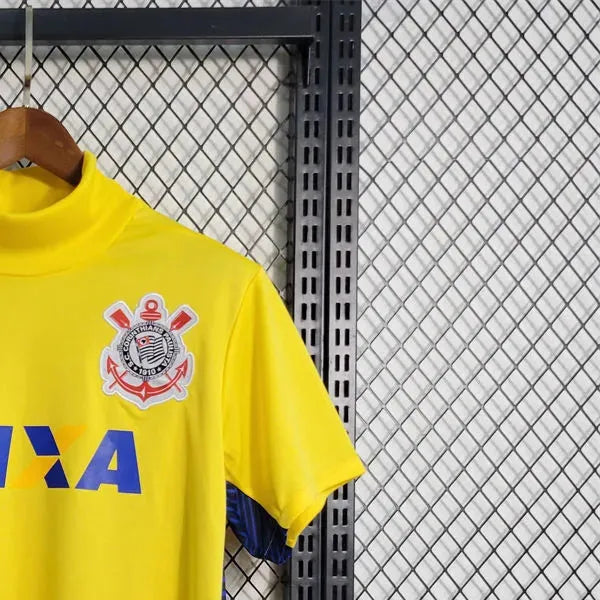 Retro 201415 Corinthians goalkeeper Yellow jersey Fan Version