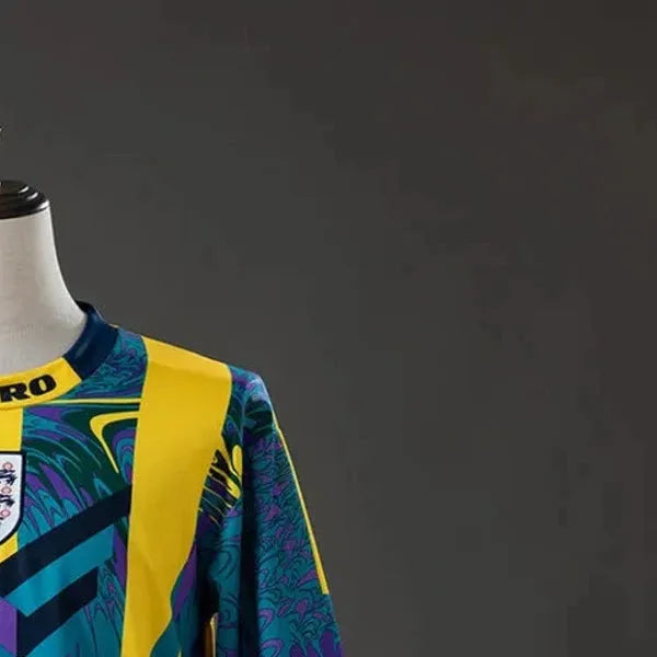 Retro England 1995 goalkeeper Long Sleeve jersey Fan Version