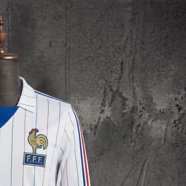 Retro France 198082 Away Jersey Long Sleeves Fan Version