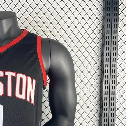 NBA Houston Rockets 2024 V-Neck Balck Jersey McGRADY#1 S-XXL
