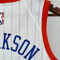 NBA New York Knicks 2425 City Edition Round Neck White jersey CLARKSON#00 S-XXL