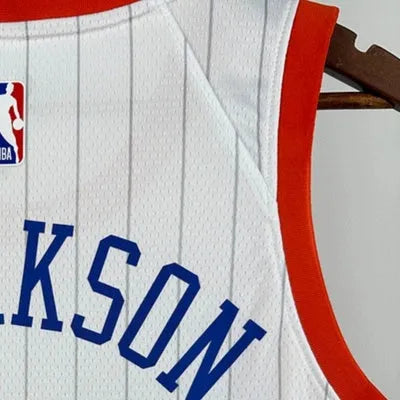 NBA New York Knicks 2425 City Edition Round Neck White jersey CLARKSON#00 S-XXL