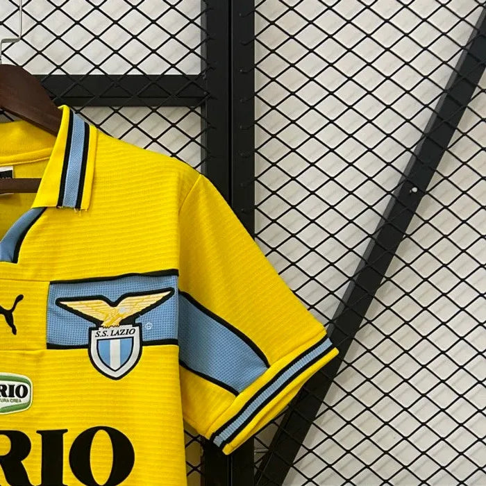 Retro Lazio 9899 yellow jersey Fan Version