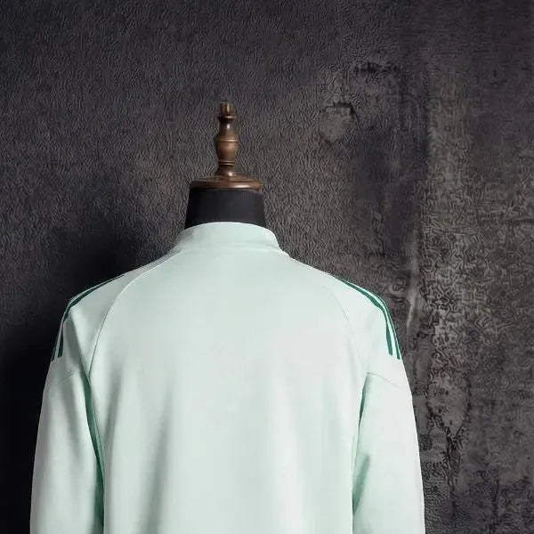 202526 Zaragoza Half-Pull long Sleeve Light Green Hoodie