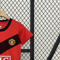 Retro Manchester United 0910 home jersey Kid Kits Size 16-28