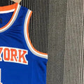 NBA New York Knicks Round Neck Blue 75th Anniversary jersey ROSE#4 S-XXL
