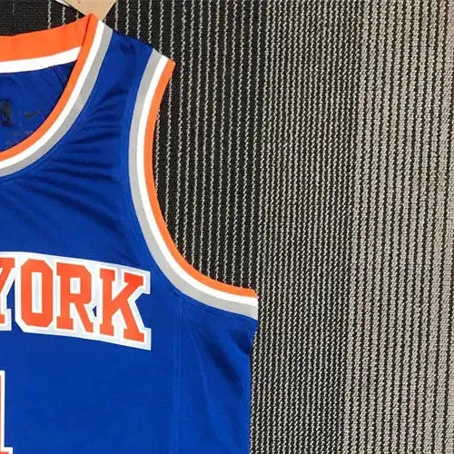 NBA New York Knicks Round Neck Blue 75th Anniversary jersey ROSE#4 S-XXL