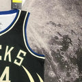 NBA Milwaukee Bucks V-Neck JORDAN Edition Black jersey ANTETOKOUNMPO#34 S-XXL