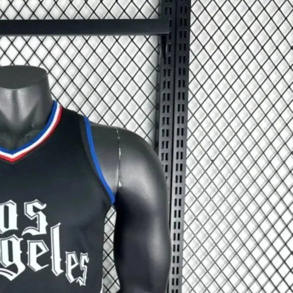NBA Los Angeles Clippers V-Neck Black jersey PAUL#3 S-XXL